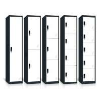 Factory custom single door knock down steel storage clothes wardrobe locker