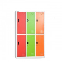 Beautiful india metal 6 doors kd wardrobe closet