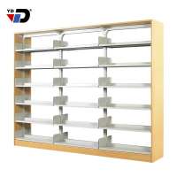 Modern library good quality steel book shelf school library furniture metal children bookcase steel book shelf