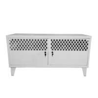 New model modern home furniture metal colorful 2 door storage steel TV cabinet