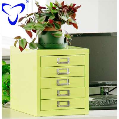 Small A4 Steel Documents Drawer Cabinet 5 Filing Storage Drawer Cabinet