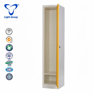 China Top Quality Furniture Factory Steel Locker Single Door Clothes Cabinet Metal Wardrobe